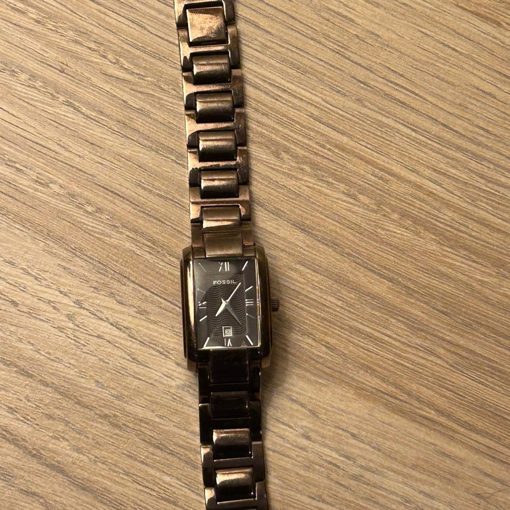 Fossil Brown Rectangular Watch - Picture 4 of 6